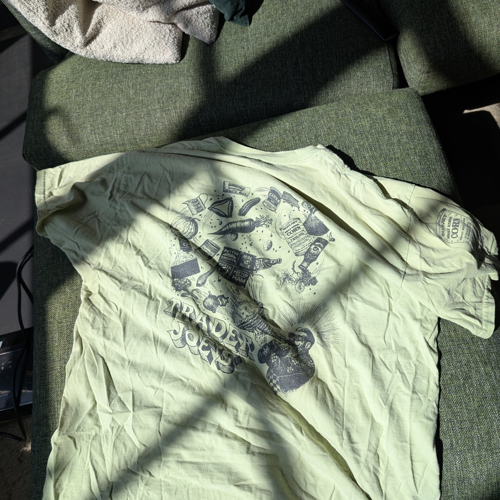 Trader Joe's Light Green Graphic Tee